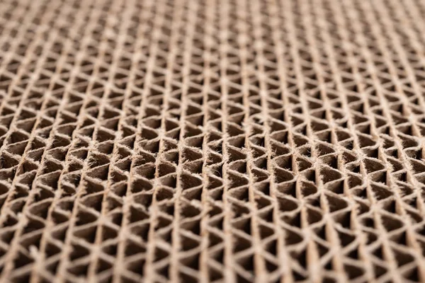 Sezione Trasversale Del Modello Ondulato Cartone Come Basamento Texture Angolo — Foto Stock