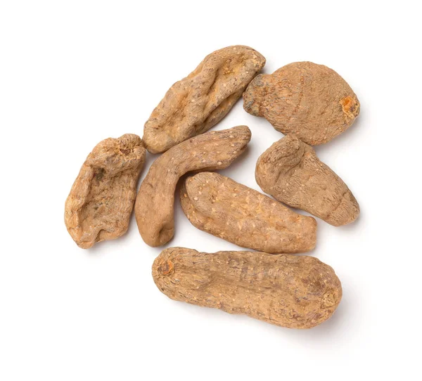 üst görünüm Tianma veya Gastrodiae Rhizoma veya Beyaz Uzun Gastrodiae Çin bitki ilaç