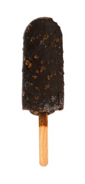 kırpma yolu ile beyaz arka plan üzerinde çikolata dış popsicle