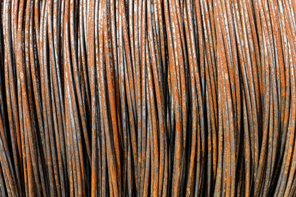 Rusty Iron Wire Bound Background — Stock Photo, Image