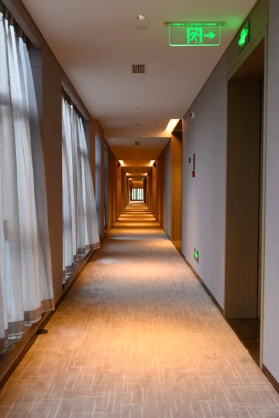 Hall Dentro Hotel Entre Quartos — Fotografia de Stock