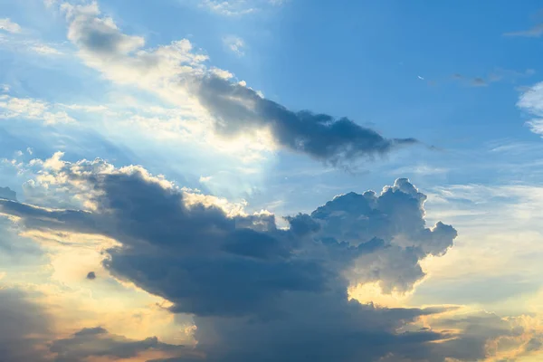 Beautiful Clouds Sunset Time — Stock Photo, Image