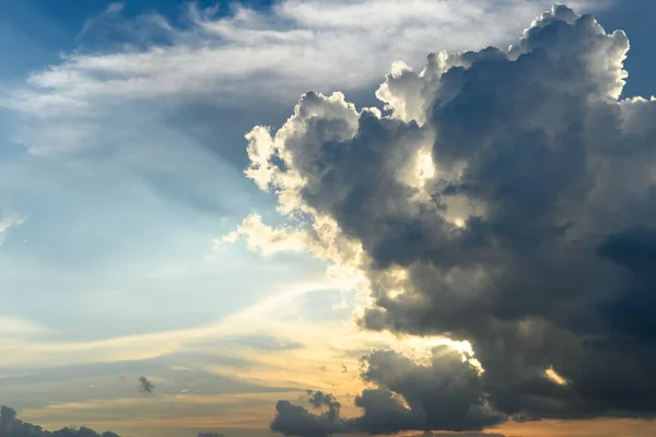 Beautiful Clouds Sunset Time — Stock Photo, Image