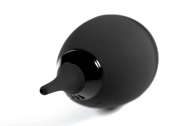 Μαύρο Ισχυρό Φυσητήρα Αέρα Λευκό Φόντο — Φωτογραφία Αρχείου