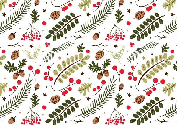 Nieuwjaar Kerstmis Naadloze Achtergrond Patroon Ontwerp Voor Achtergrond Wallpaper Inpakpapier — Stockvector