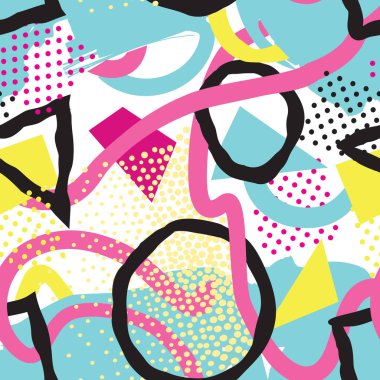 Soyut nokta seamless modeli. Geometrik noktalı arka plan leke