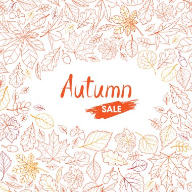 Doğa seamless modeli sonbahar yaprakları, arka plan sonbahar yaprakları