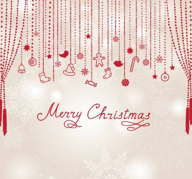 El ile yazılmış tebrik yazı ile Noel kar yağışı arka plan 