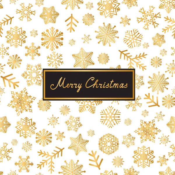 Merry Christmas Card Pattern Happy Winter Holiday Background New Year — Stock Vector