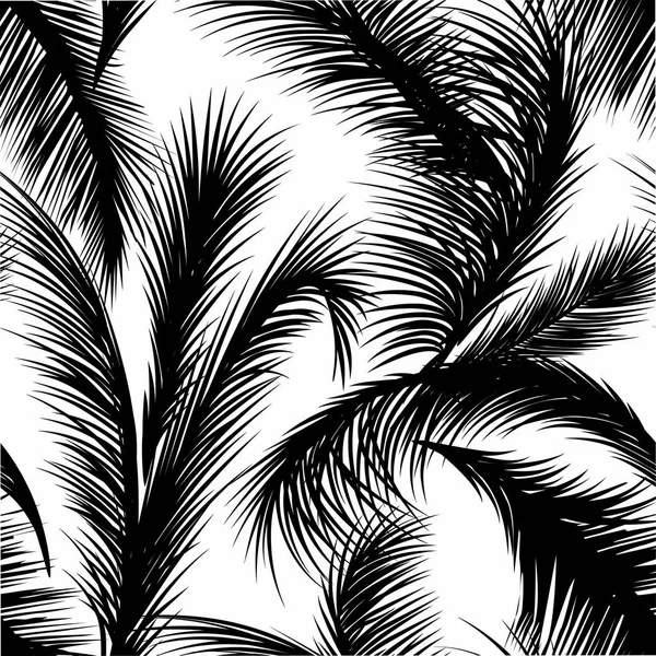 Patrón sin costura floral. Deja el fondo. Hoja de jardín tropical — Vector de stock