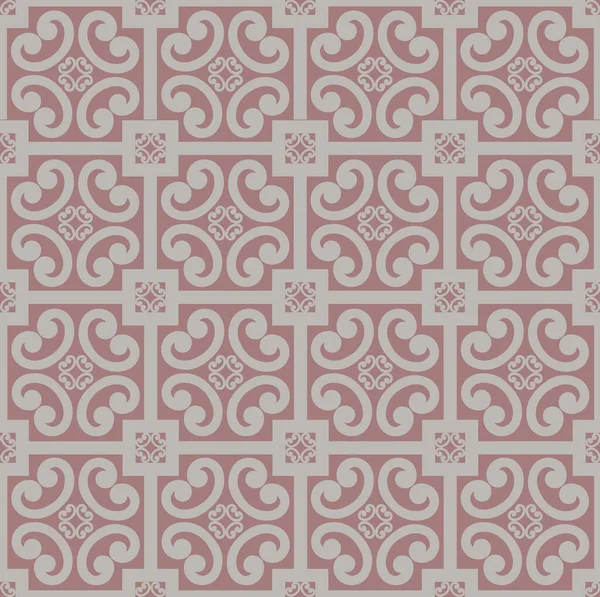 Abstract floral asian ornament. Seamless geometric pattern with swirl line ornament in oriental style.