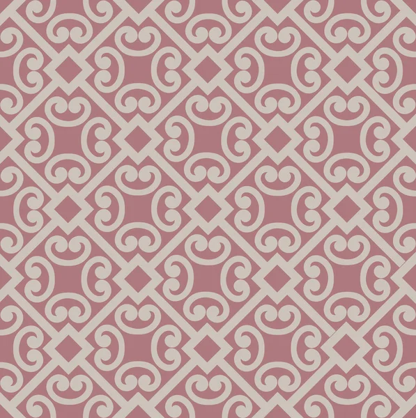 Abstrakte Florale Asiatische Ornamente Nahtloses Geometrisches Muster Mit Wirbellinienornament Orientalischen — Stockfoto