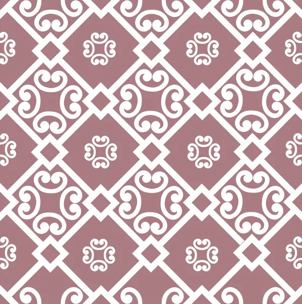 Abstrakte Florale Asiatische Ornamente Nahtloses Geometrisches Muster Mit Wirbellinienornament Orientalischen — Stockfoto