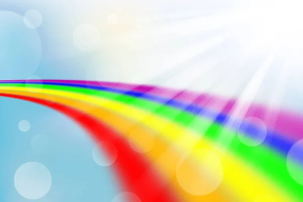ぼかしと光抽象的な背景 虹とぼかしの背景に虹 — ストック写真