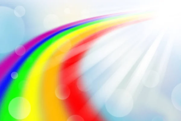 ぼかしと光抽象的な背景 虹とぼかしの背景に虹 — ストック写真
