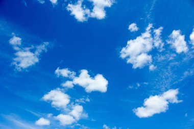 mavi gökyüzü ve bulut, mavi soyut arka plan, Güneş ve gökyüzü