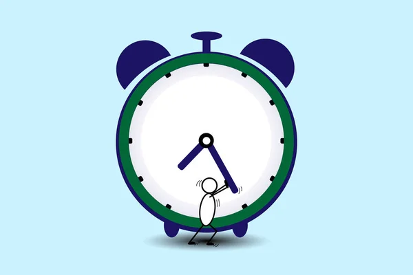 Reloj Concepto Tiempo Dinero — Vector de stock