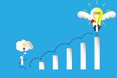 grafik ve lamba fikir, lider kavramı 