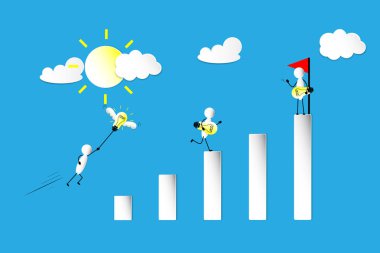 grafik ve lamba fikir, lider kavramı 