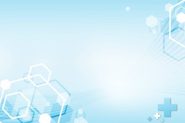 Sağlıklı kavram üzerine mavi soyut arka plan