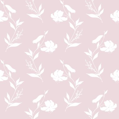 Çiçeksiz desen. vektör illüstrasyonu