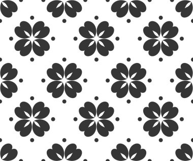 Çiçeksiz desen. vektör illüstrasyonu