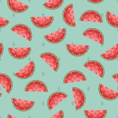 Sorunsuz karpuz desen vektör çizim 