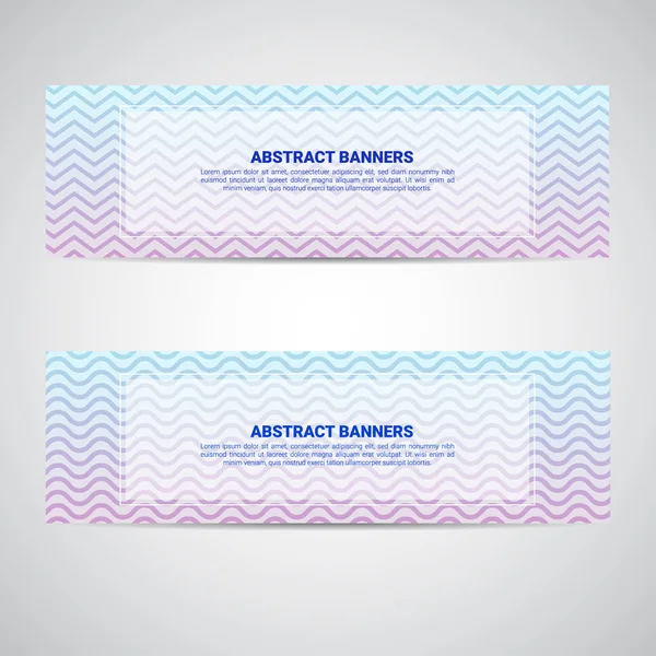 Conjunto Pancartas Horizontales Blancas Con Formas Triangulares Para Una Foto — Vector de stock