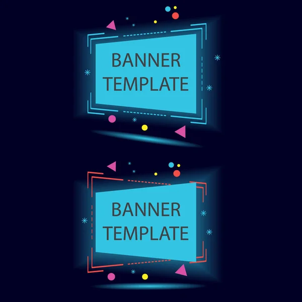 Plantillas Banners Web Vectoriales Ilustración Vectorial — Vector de stock