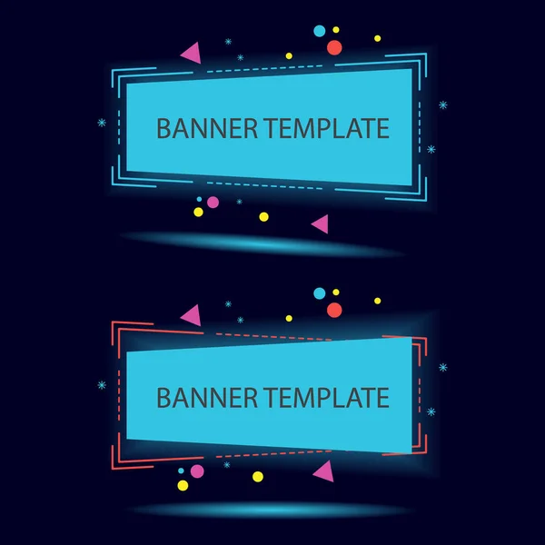 Διάνυσμα Web Banner Πρότυπα Εικονογράφηση Διάνυσμα — Διανυσματικό Αρχείο