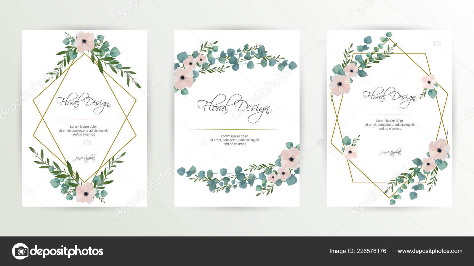 Banner Flower Background Wedding Invitation Modern Card Design Date Card  Stock Vector Image by ©Anfisa1812 #226576176