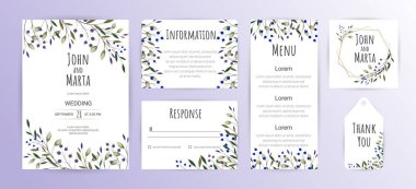 Çiçek Düğün Davetiyesi, Düğün Davetiyesi Şablonu