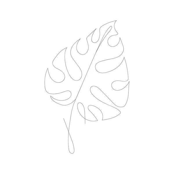 Minimalistische Linienzeichnung Blumenvektor Eine Zeile Kunst Botanical Sketch Vector Illustration — Stockvektor