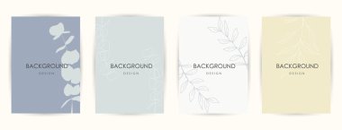 Zarif sürekli çizgi çizimi. Çok az sayıda soyut yaratıcı evrensel sanatsal şablonlar. Poster, kart, davetiye, el ilanı, kapak, afiş, pankart, broşür ve diğer grafik tasarım için iyi.