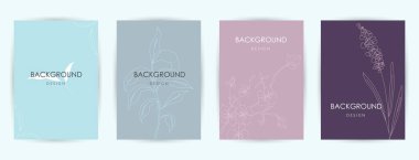 Zarif sürekli çizgi çizimi. Çok az sayıda soyut yaratıcı evrensel sanatsal şablonlar. Poster, kart, davetiye, el ilanı, kapak, afiş, pankart, broşür ve diğer grafik tasarım için iyi.