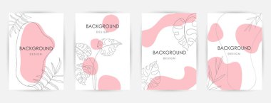 Zarif sürekli çizgi çizimi. Çok az sayıda soyut yaratıcı evrensel sanatsal şablonlar. Poster, kart, davetiye, el ilanı, kapak, afiş, pankart, broşür ve diğer grafik tasarım için iyi.