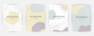 Zarif sürekli çizgi çizimi. Çok az sayıda soyut yaratıcı evrensel sanatsal şablonlar. Poster, kart, davetiye, el ilanı, kapak, afiş, pankart, broşür ve diğer grafik tasarım için iyi.