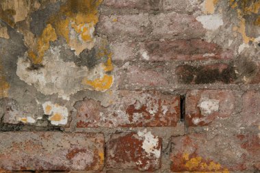 eski tuğla ve sıva duvar arka plan