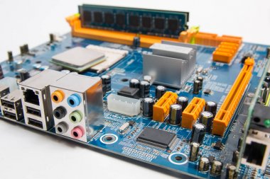 Elektronik bilgisayar çipli bilgisayar anakartı