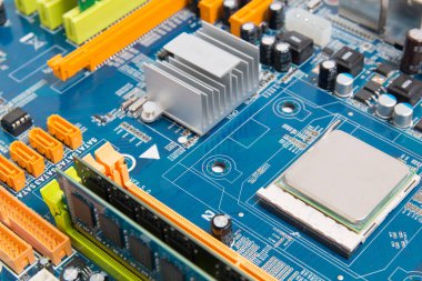 Elektronik bilgisayar çipli bilgisayar anakartı