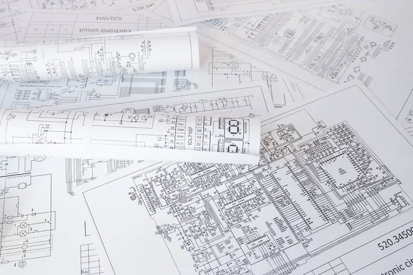 Electrical engineering drawings. Electronics and Engineering.