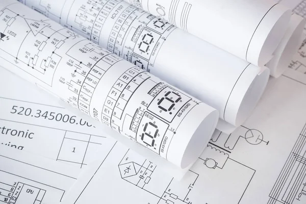 Electrical engineering drawings. Electronics and Engineering.