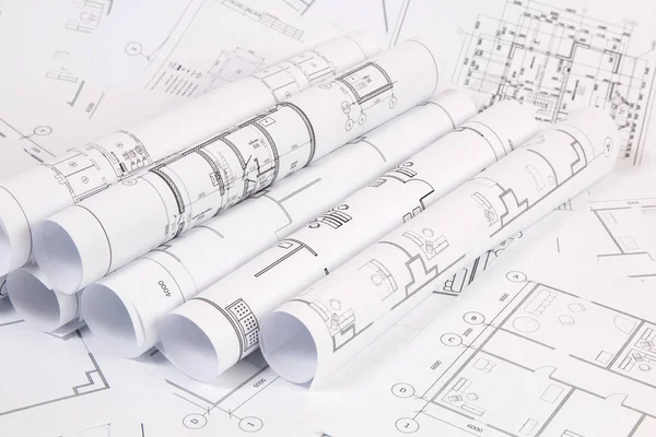Mimari plan. Mühendislik evi çizimleri ve planları.