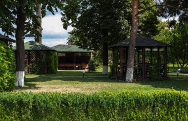 Açık rekreasyon için Restoran Pergolas