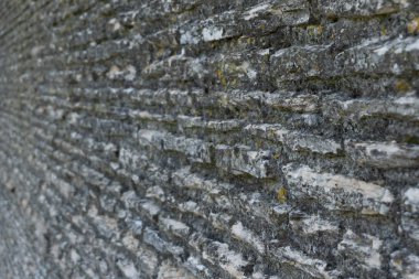 açılı odak dışı eski duvar