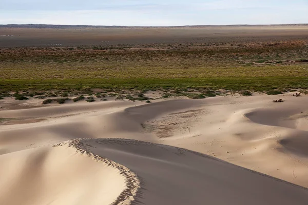 Footprints Top Dune — Stock Photo, Image
