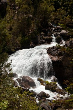 Huesca 's Pyrenees' deki Ordea-Monte Perdido Ulusal Parkı 'na. Aragon, İspanya