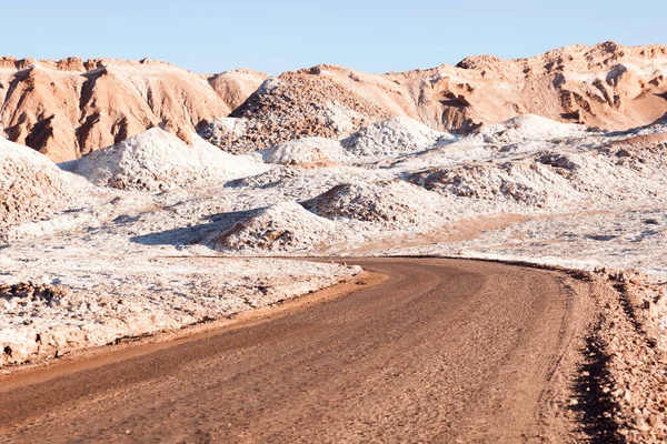 Kuru Nehir Yatağı Vadisi Atacama Çölü Kuzey Şili — Stok fotoğraf