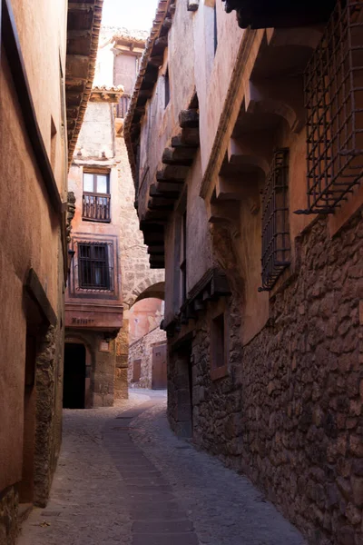 Uma Cidade Espanhola Província Teruel Parte Comunidade Autónoma Aragão Albarracin — Fotografia de Stock