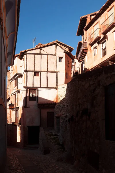 Uma Cidade Espanhola Província Teruel Parte Comunidade Autónoma Aragão Albarracin — Fotografia de Stock